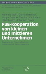 Cover von FuE-Kooperation von kleinen und mittleren Unternehmen