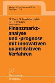Cover von Finanzmarktanalyse und -prognose mit innovativen quantitativen Verfahren