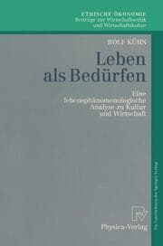 Cover von Leben als Bedürfen