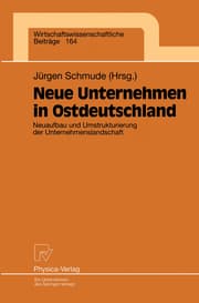 Cover von Neue Unternehmen in Ostdeutschland