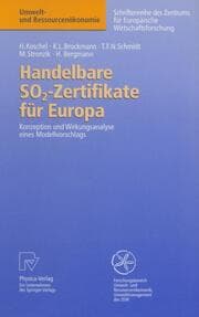 Cover von Handelbare SO<Subscript>2</Subscript>-Zertifikate für Europa