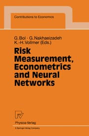 Cover von Risk Measurement, Econometrics and Neural Networks