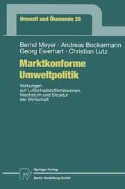 Cover von Marktkonforme Umweltpolitik