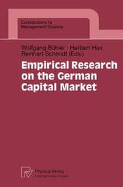 Cover von Empirical Research on the German Capital Market