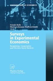 Cover von Surveys in Experimental Economics