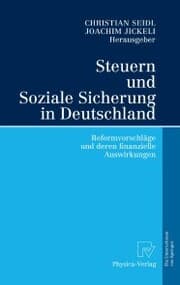 Cover von Steuern und Soziale Sicherung in Deutschland