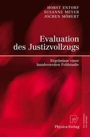 Cover von Evaluation des Justizvollzugs