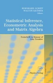 Cover von Statistical Inference, Econometric Analysis and Matrix Algebra