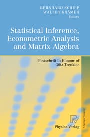 Cover von Statistical Inference, Econometric Analysis and Matrix Algebra