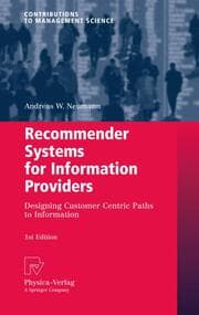 Cover von Recommender Systems for Information Providers