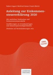 Cover von Anleitung zur Einkommensteuererklärung 2020