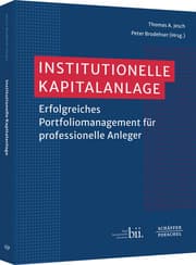 Cover von Institutionelle Kapitalanlage