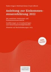 Cover von Anleitung zur Einkommensteuererklärung 2021
