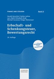 Cover von Erbschaft- und Schenkungsteuer, Bewertungsrecht
