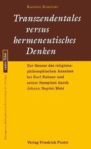 Cover von Transzendentales versus hermeneutisches Denken