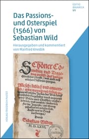 Cover von Das Passions- und Osterspiel (1566) von Sebastian Wild