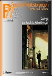 Cover von Persönlichkeitsstörungen: Theorie und Therapie/PTT, 2/2007