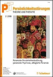 Cover von Persönlichkeitsstörungen: Theorie und Therapie/PTT, 2/2008