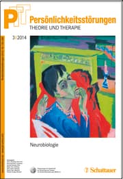Cover von Persönlichkeitsstörungen PTT/ Persönlichkeitsstörungen - Theorie und Therapie, Bd.3/2014: Neurobiologie