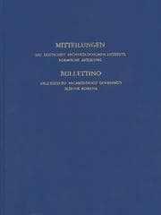 Cover von Mitteilungen des Deutschen Archäologischen Instituts, Römische Abteilung 119/2013