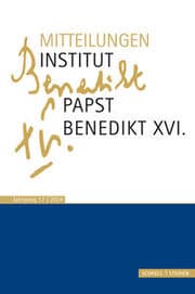 Cover von Mitteilungen Institut Papst Benedikt XVI. Bd. 18