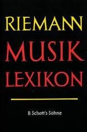 Cover von Riemann Musiklexikon