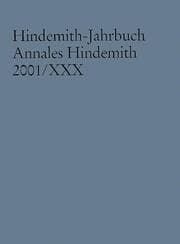 Cover von Hindemith-Jahrbuch