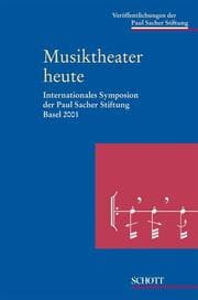 Cover von Musiktheater heute