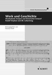 Cover von Werk und Geschichte