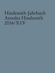 Cover von Hindemith-Jahrbuch