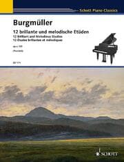 Cover von 12 brillante und melodische Etüden op. 105. Klavier