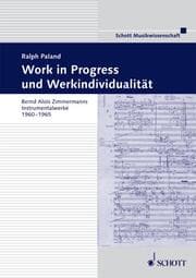 Cover von Work in Progress und Werkindividualität