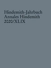 Cover von Hindemith-Jahrbuch 49