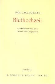 Cover von Bluthochzeit