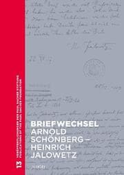 Cover von Briefwechsel Arnold Schönberg - Heinrich Jalowetz
