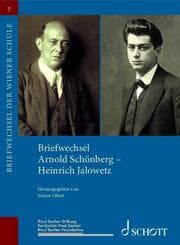 Cover von Briefwechsel Arnold Schönberg - Heinrich Jalowetz