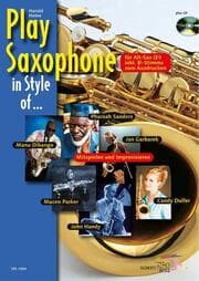 Cover von Play Saxophone in Style of ...