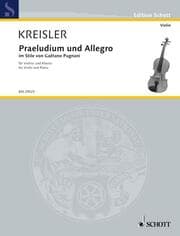 Cover von Praeludium und Allegro