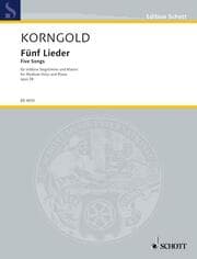Cover von Fünf Lieder