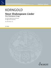 Cover von Neun Shakespeare-Lieder