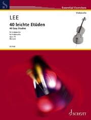 Cover von 40 leichte Etüden in der ersten Lage