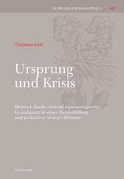 Cover von Ursprung und Krisis