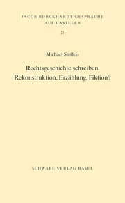Cover von Rechtsgeschichte schreiben