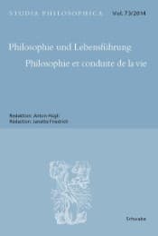 Cover von Philosophie und Lebensführung Philosophie et Conduite de la vie