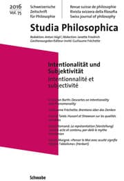Cover von Intentionalität und Subjektivität / Intentionnalité et subjectivité