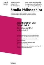 Cover von Intentionalität und Subjektivität