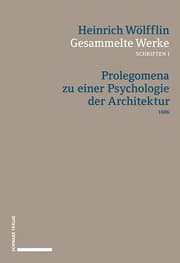 Cover von Prolegomena zu einer Psychologie der Architektur (1886)