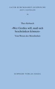 Cover von 'Wer Großes will, muß sich beschränken können'