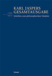 Cover von Schriften zum philosophischen Glauben