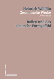Cover von Italien und das deutsche Formgefühl